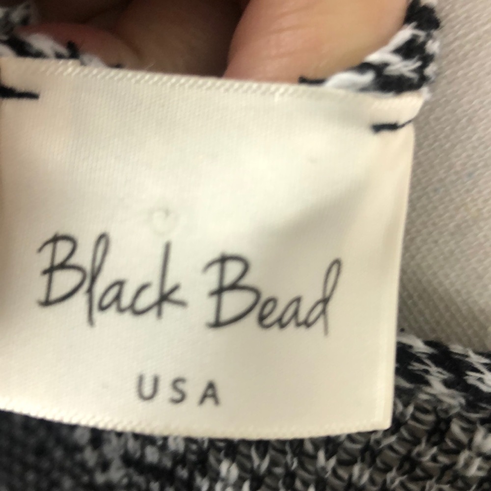 NWOT Black Bead Bodycon Dress Sz Small - Picture 7 of 7